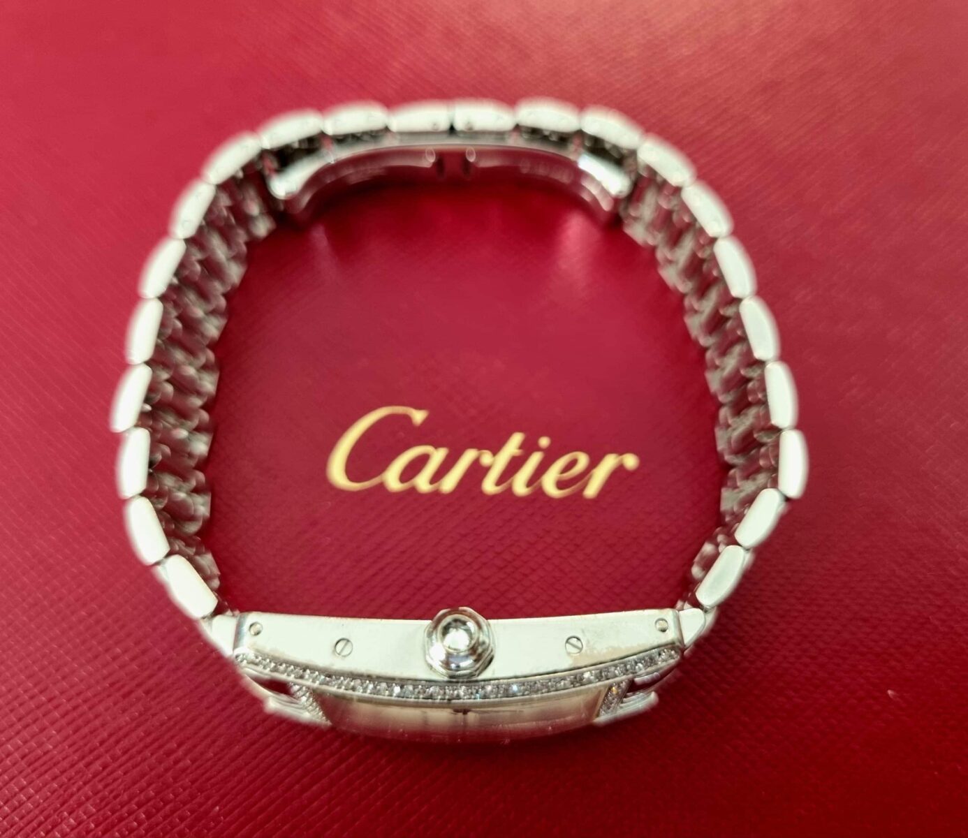 Cartier Tank Americaine 2489 18K White Gold Diamonds Factory Bezel | Gothelf A. Watches — 5