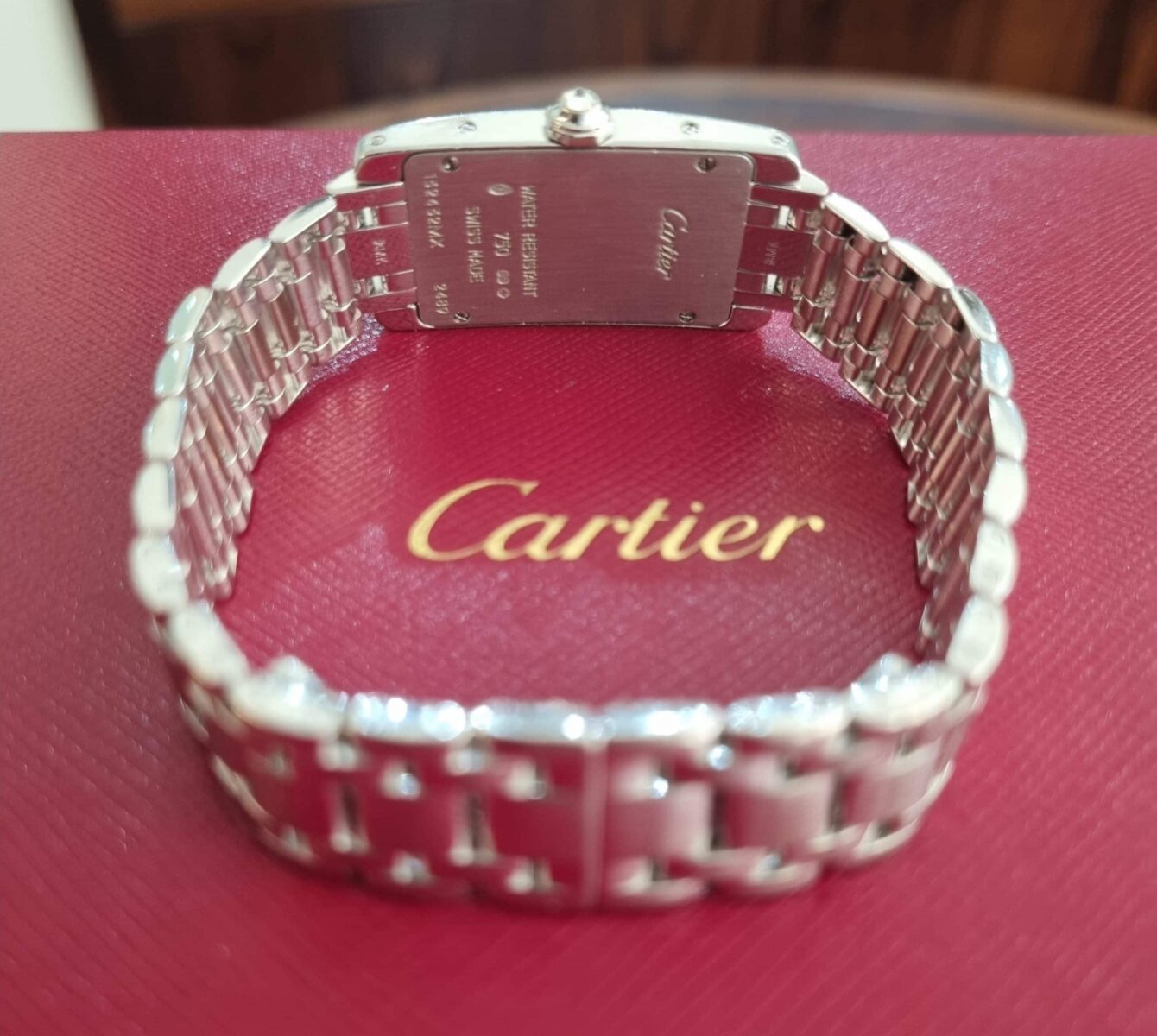 Cartier Tank Americaine 2489 18K White Gold Diamonds Factory Bezel | Gothelf A. Watches — 4