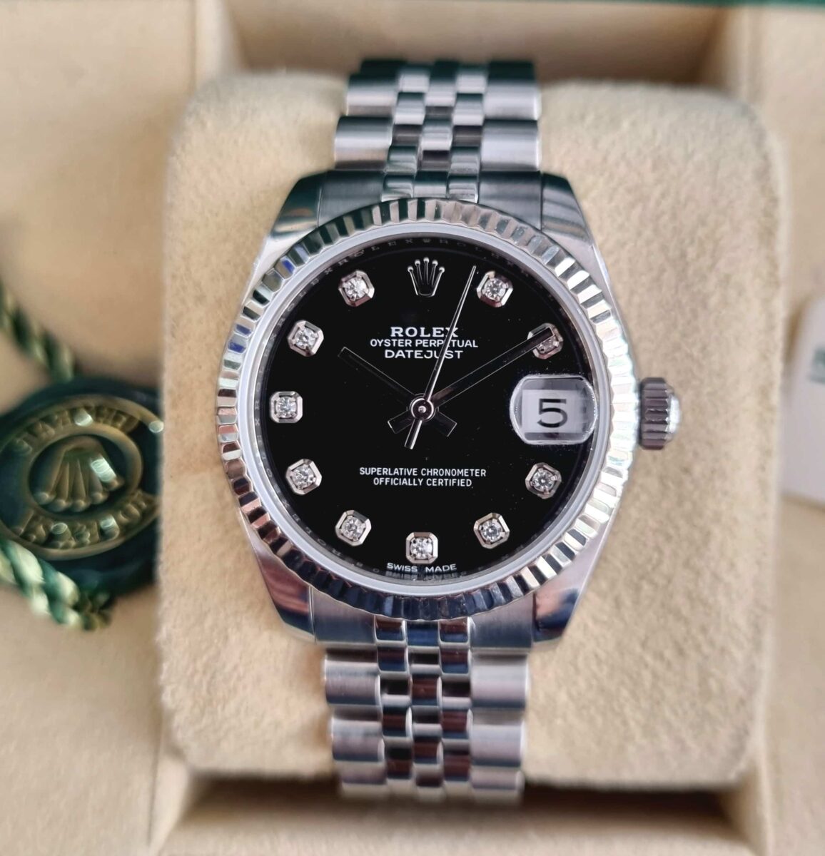 Rolex Datejust 31mm Ladies Steel Diamonds Dial | Gothelf A. Watches