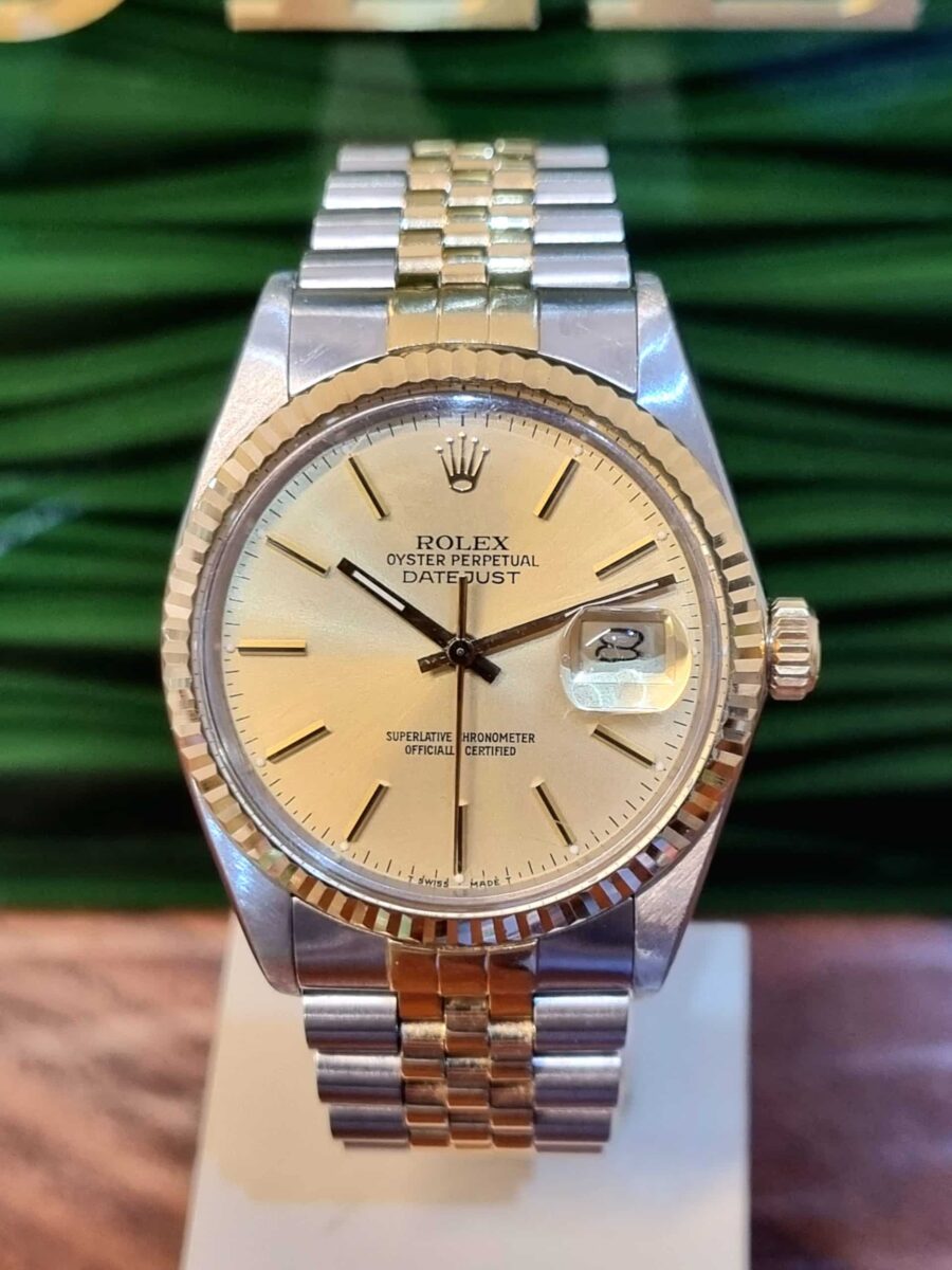 Rolex Datejust 36mm steel and 18k yellow gold vintage | Gothelf A. Watches