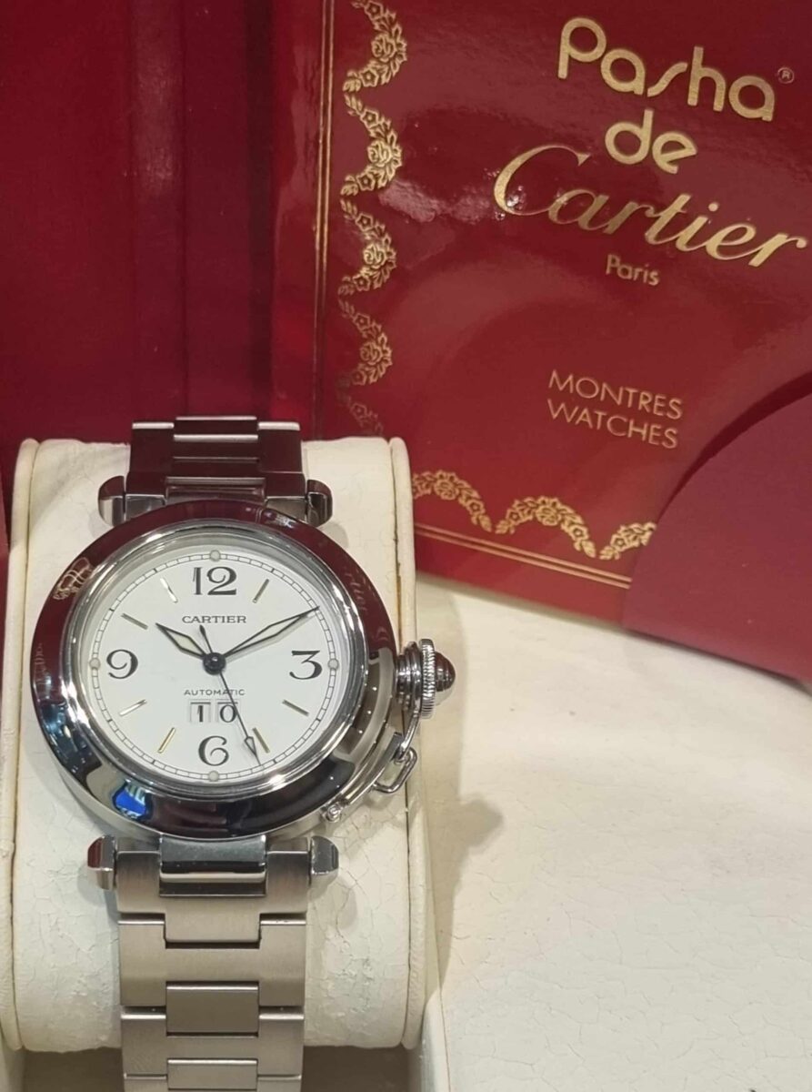 Cartier Pasha C 35mm Big Date Steel Automatic | Gothelf A. Watches — 5