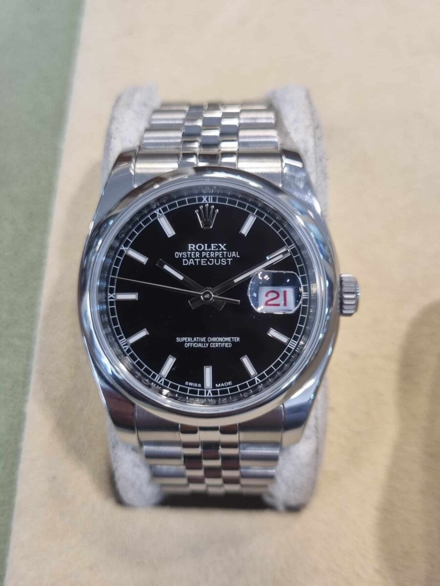 Rolex Datejust 36mm Black Dial Jubilee Bracelet | Gothelf A. Watches