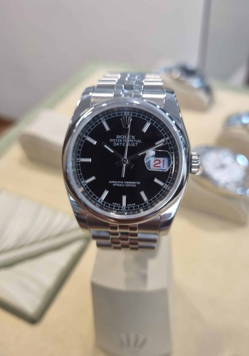 Rolex Datejust 36mm Black Dial Jubilee Bracelet | Gothelf A. Watches — 4