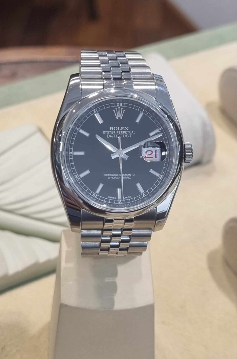 Rolex Datejust 36mm Black Dial Jubilee Bracelet | Gothelf A. Watches — 3