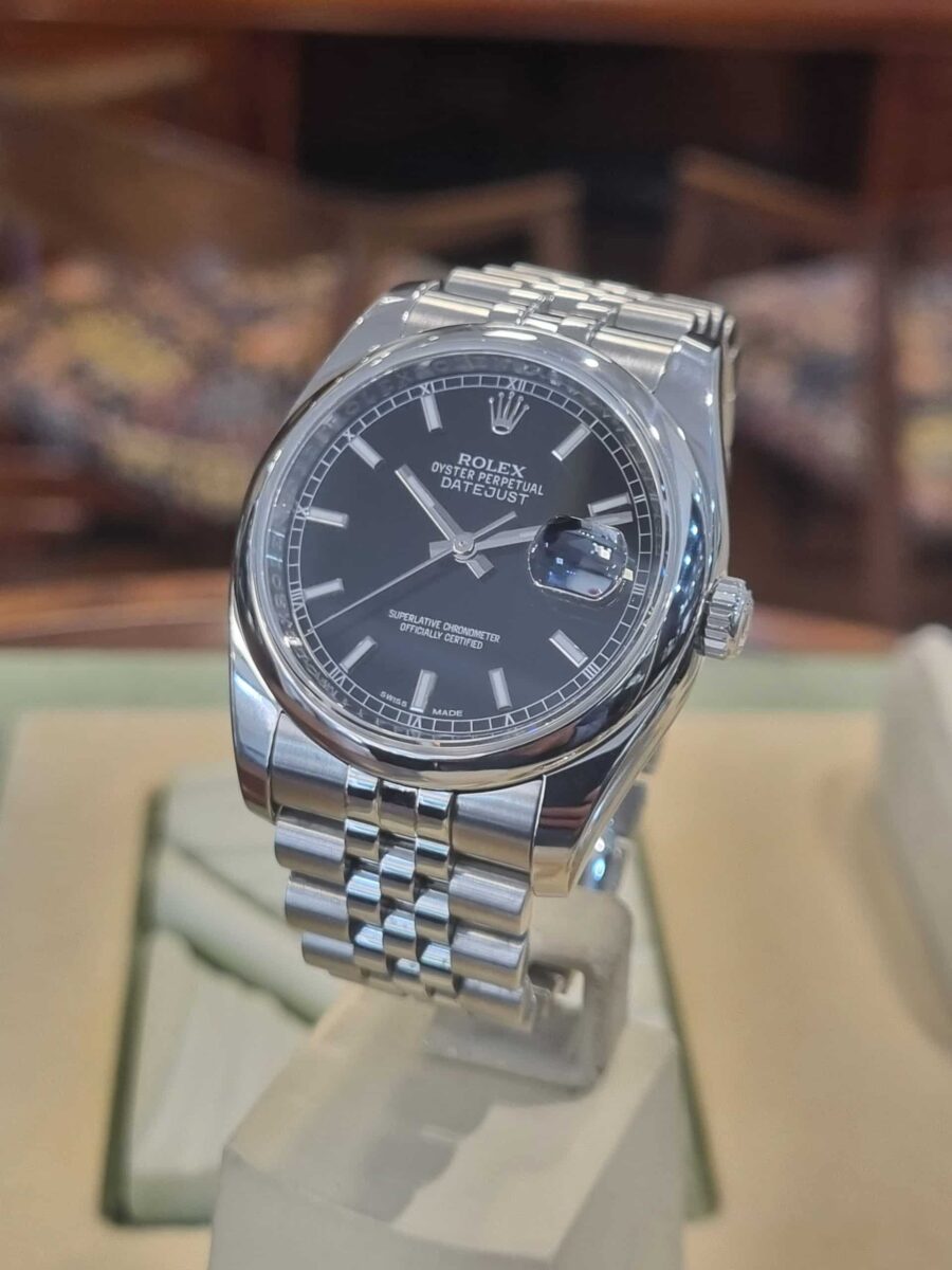 Rolex Datejust 36mm Black Dial Jubilee Bracelet | Gothelf A. Watches — 5