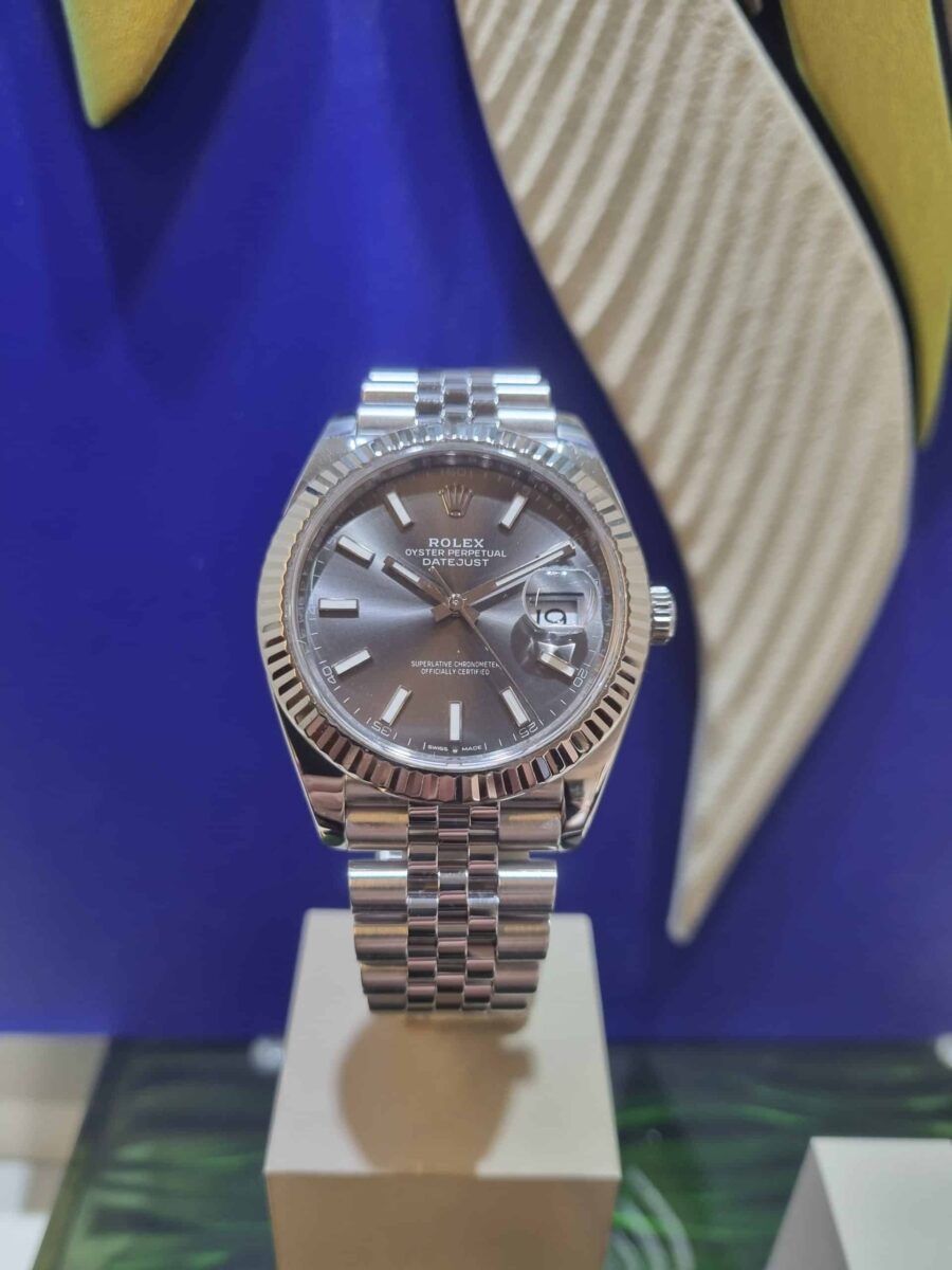 Rolex Datejust 41mm Steel & 18k White Gold Bezel Rhodium Dial | Gothelf A. Watches — 2