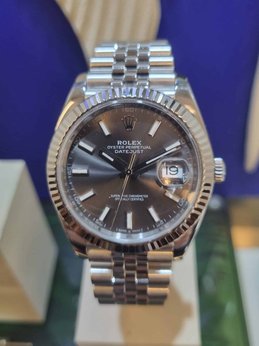 Rolex Datejust 41mm Steel & 18k White Gold Bezel Rhodium Dial | Gothelf A. Watches — 3