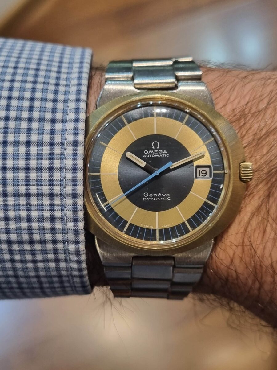 Omega Dynamic Circa 1969 Vintage Blue/Gold Automatic Men’s Watch 166.039 | Gothelf A. Watches — 2