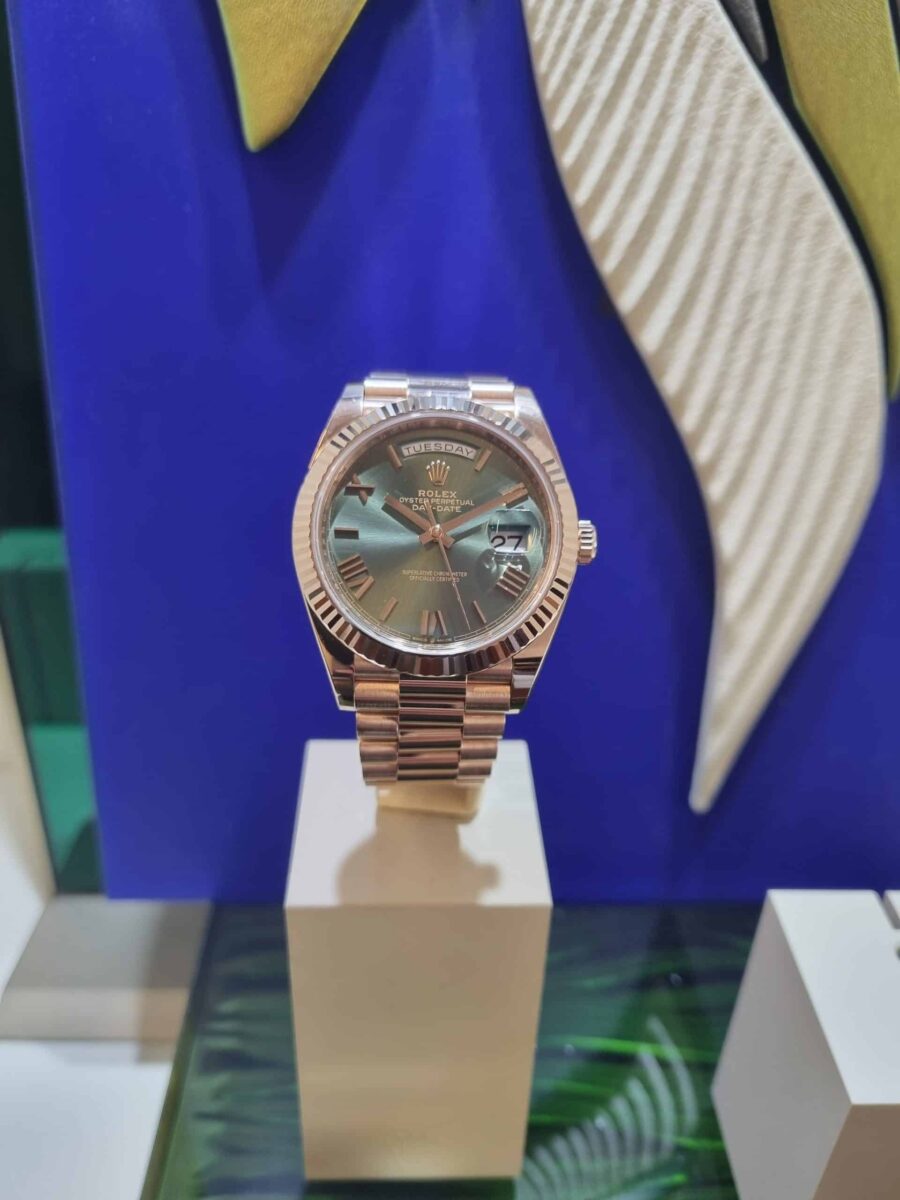 Rolex Day-Date President 40mm Rose Gold Green Dial | Gothelf A. Watches — 3
