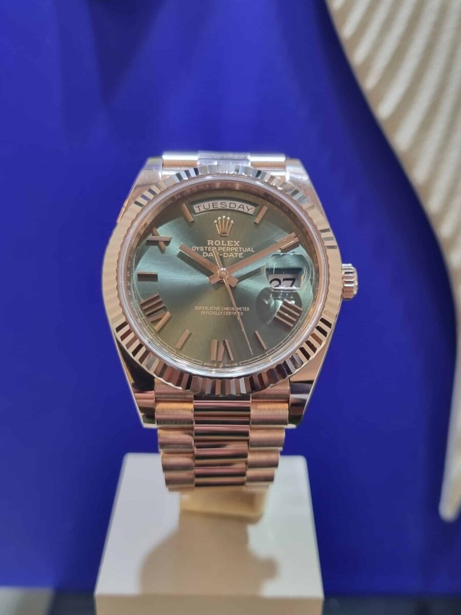 Rolex Day-Date President 40mm Rose Gold Green Dial | Gothelf A. Watches — 2