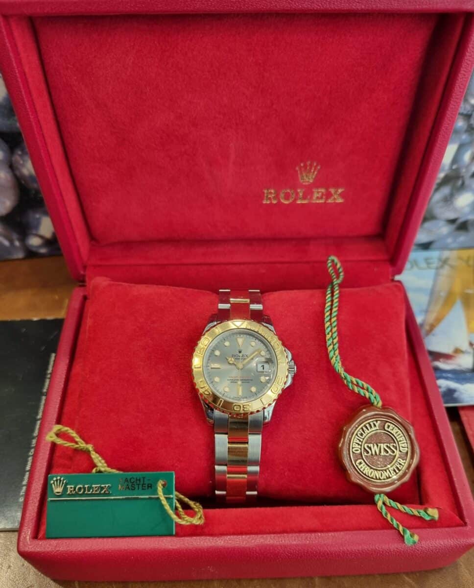 Rolex Lady Yacht-Master Steel And Gold Slate Dial | Gothelf A. Watches — 3