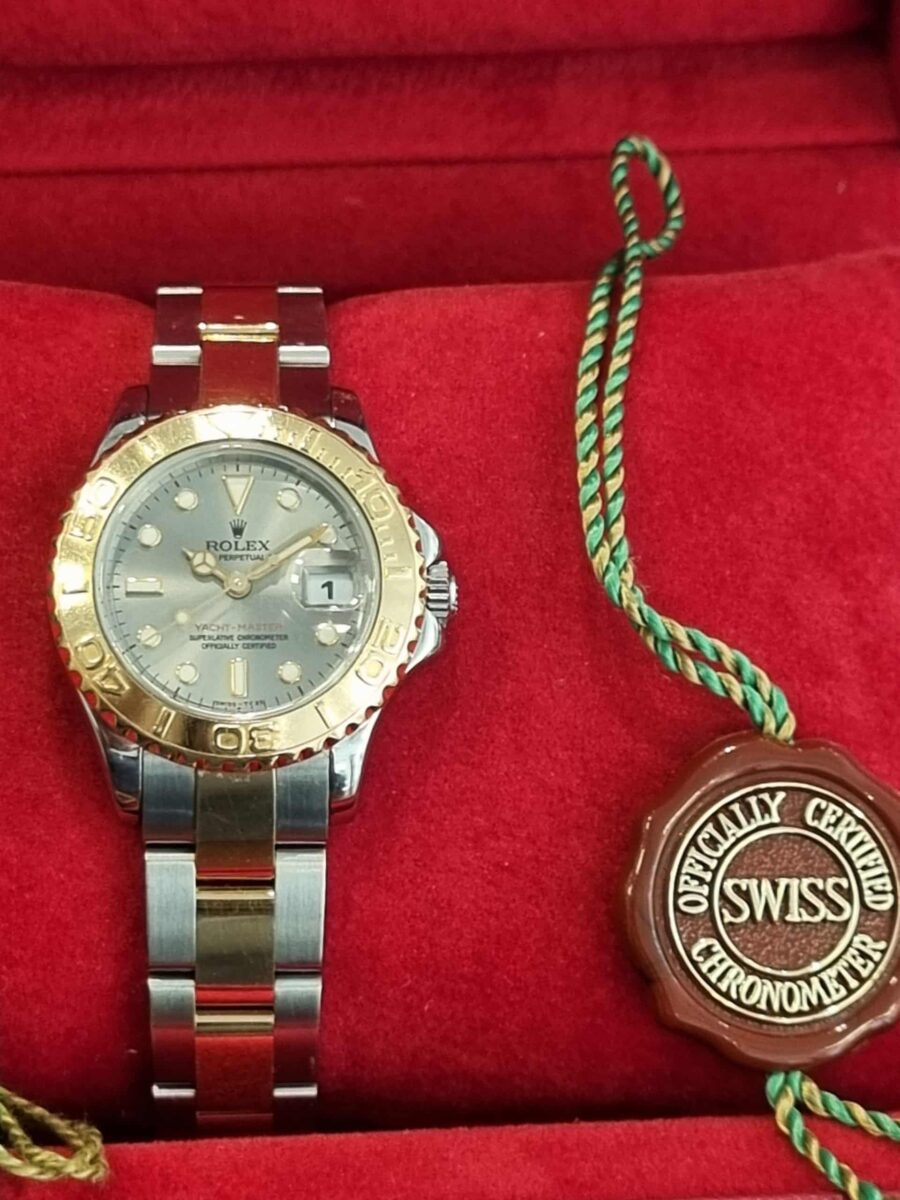 Rolex Lady Yacht-Master Steel And Gold Slate Dial | Gothelf A. Watches — 4
