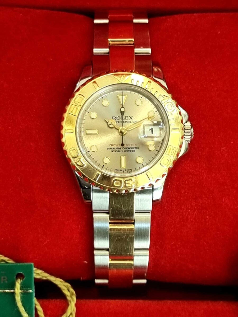 Rolex Lady Yacht-Master Steel And Gold Slate Dial | Gothelf A. Watches