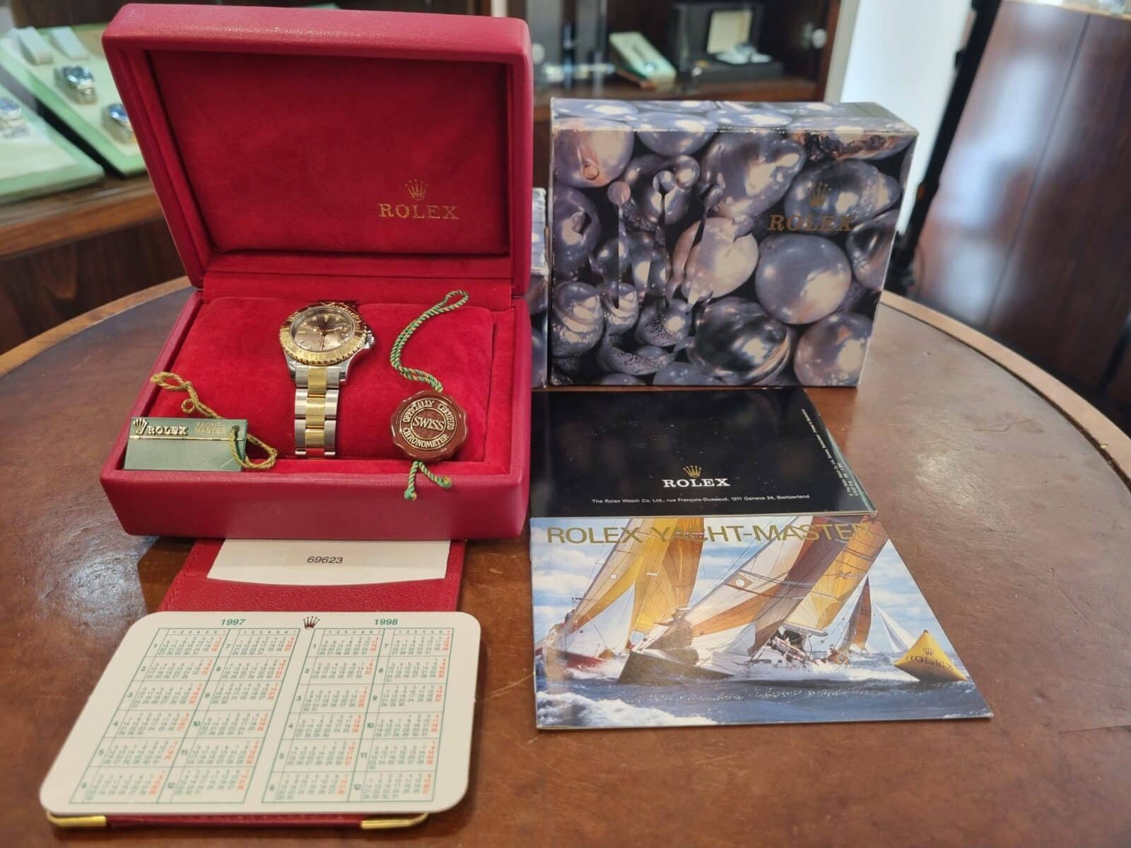 Rolex Lady Yacht-Master Steel And Gold Slate Dial | Gothelf A. Watches — 6