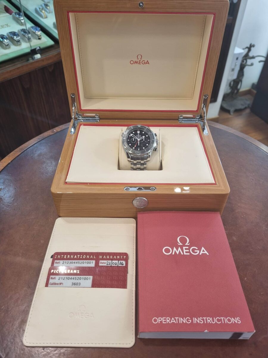 OMEGA SEAMASTER DIVER 300M GMT CHRONOGRAPH | Gothelf A. Watches — 8