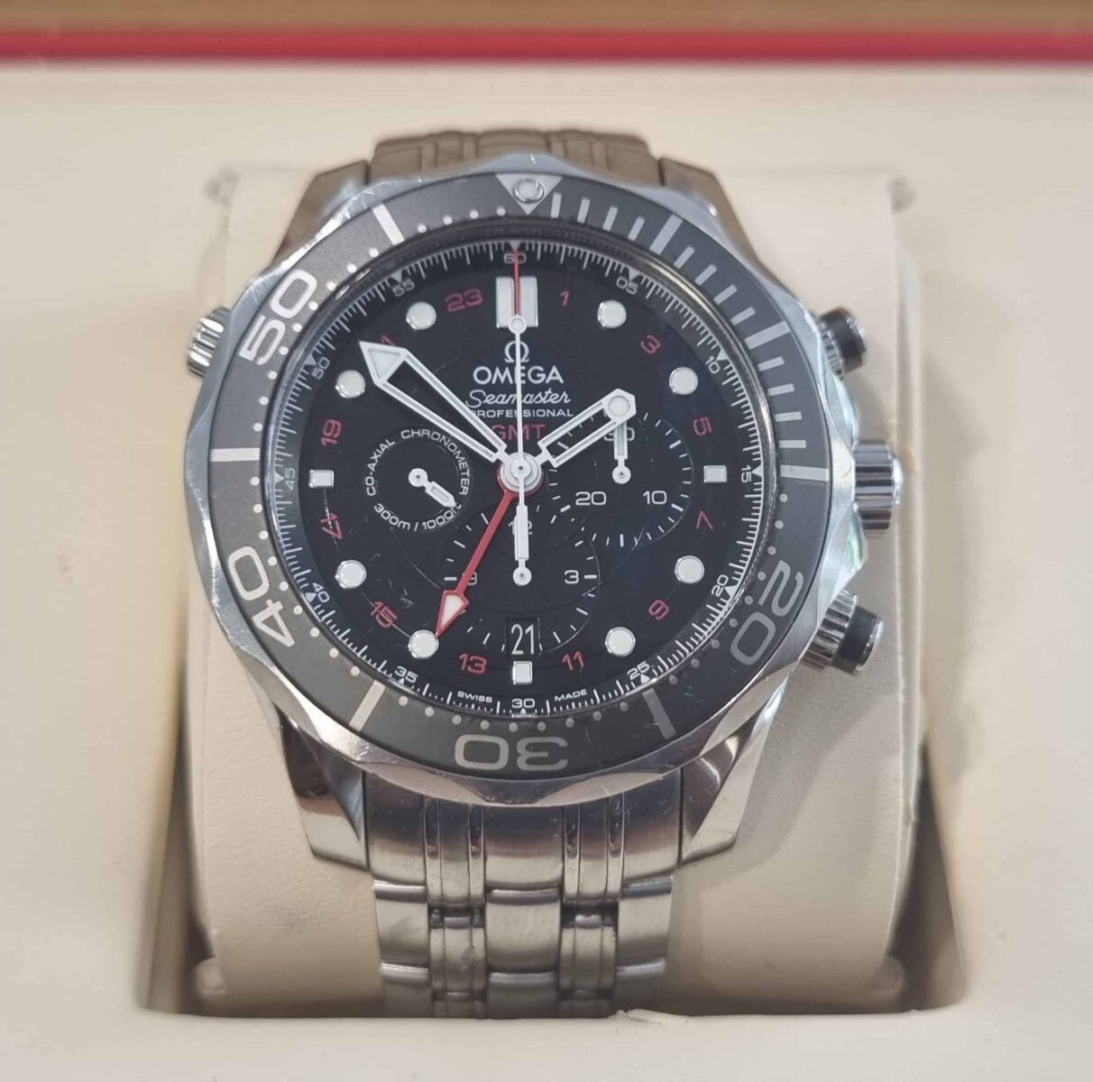 OMEGA SEAMASTER DIVER 300M GMT CHRONOGRAPH | Gothelf A. Watches