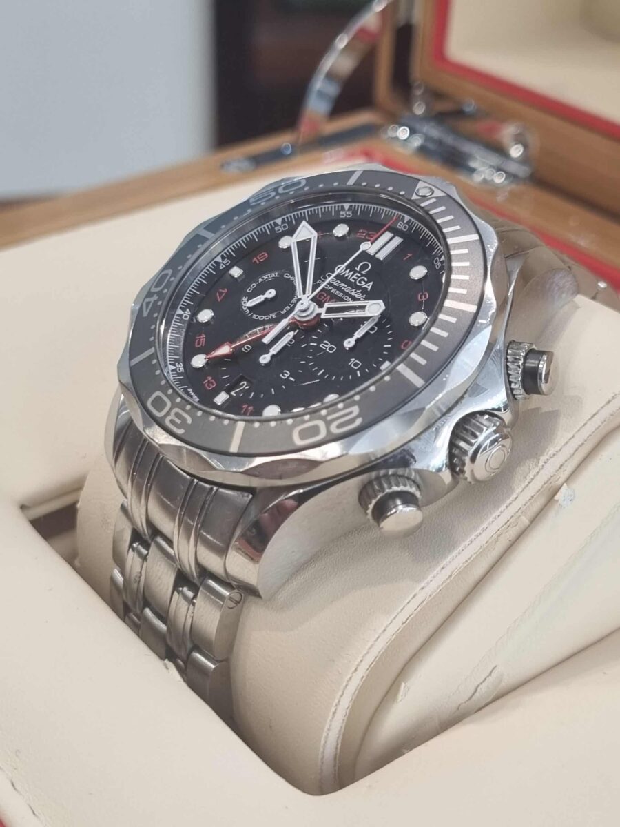 OMEGA SEAMASTER DIVER 300M GMT CHRONOGRAPH | Gothelf A. Watches — 3