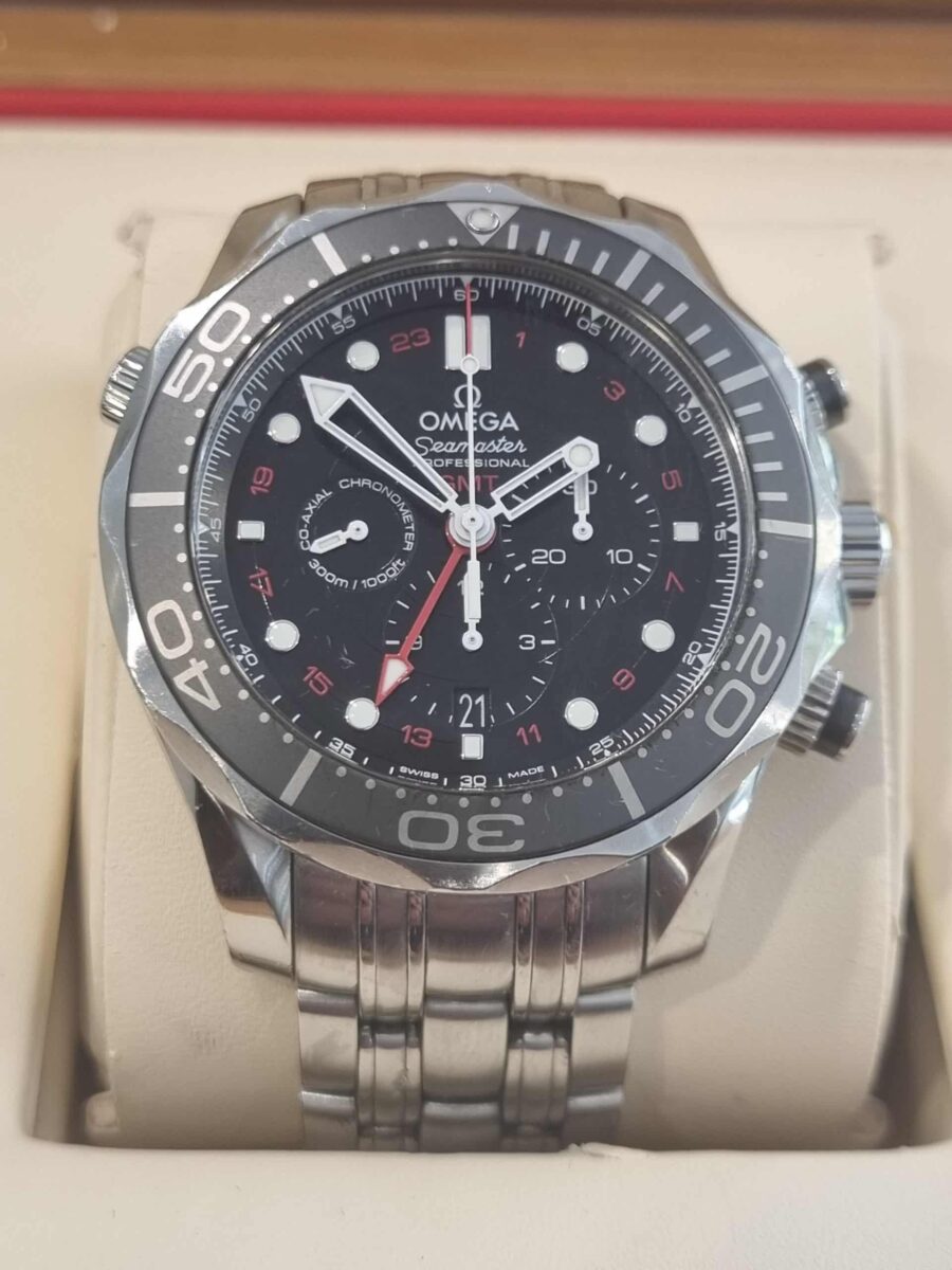 OMEGA SEAMASTER DIVER 300M GMT CHRONOGRAPH | Gothelf A. Watches — 4