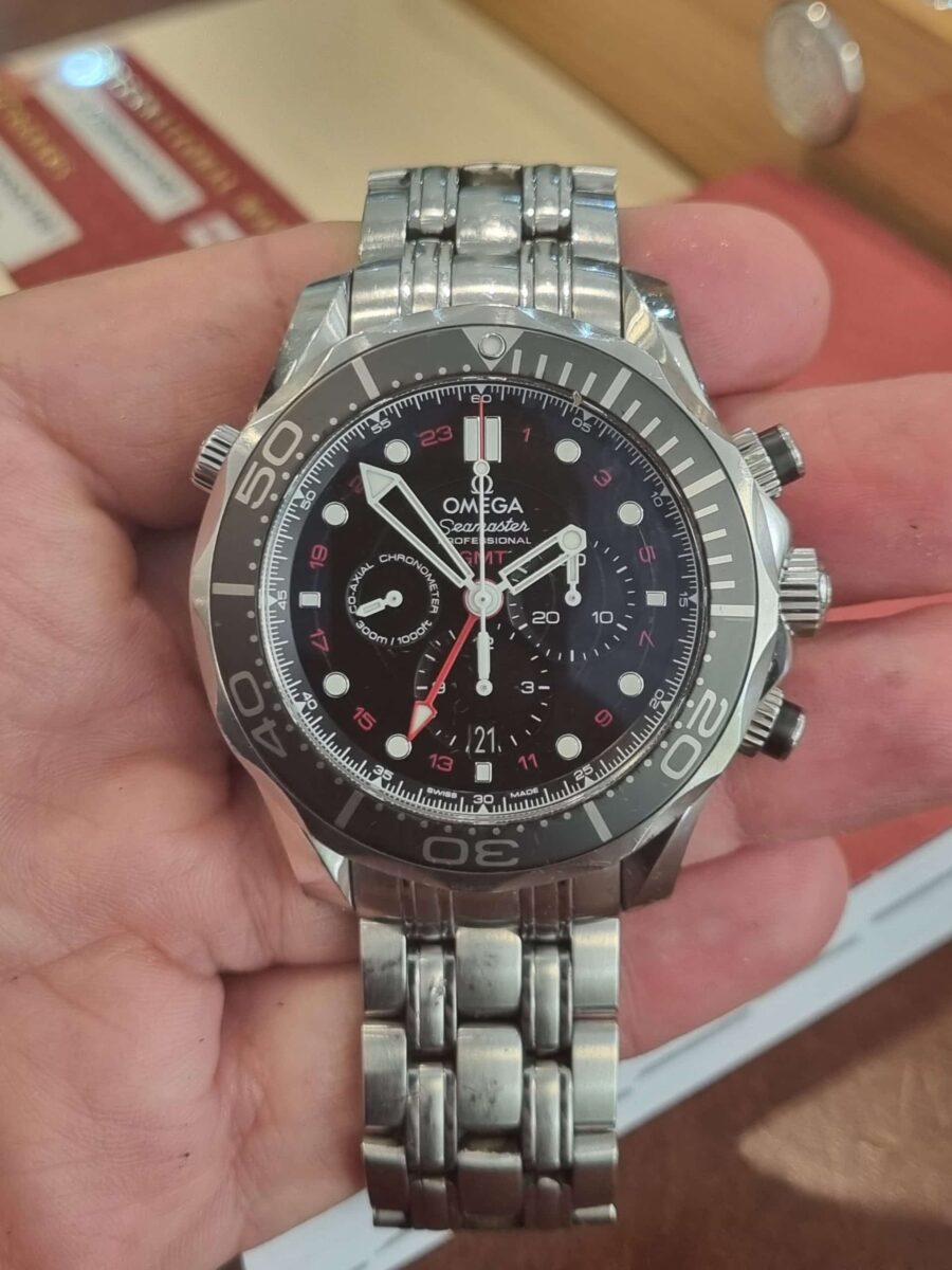 OMEGA SEAMASTER DIVER 300M GMT CHRONOGRAPH | Gothelf A. Watches — 7