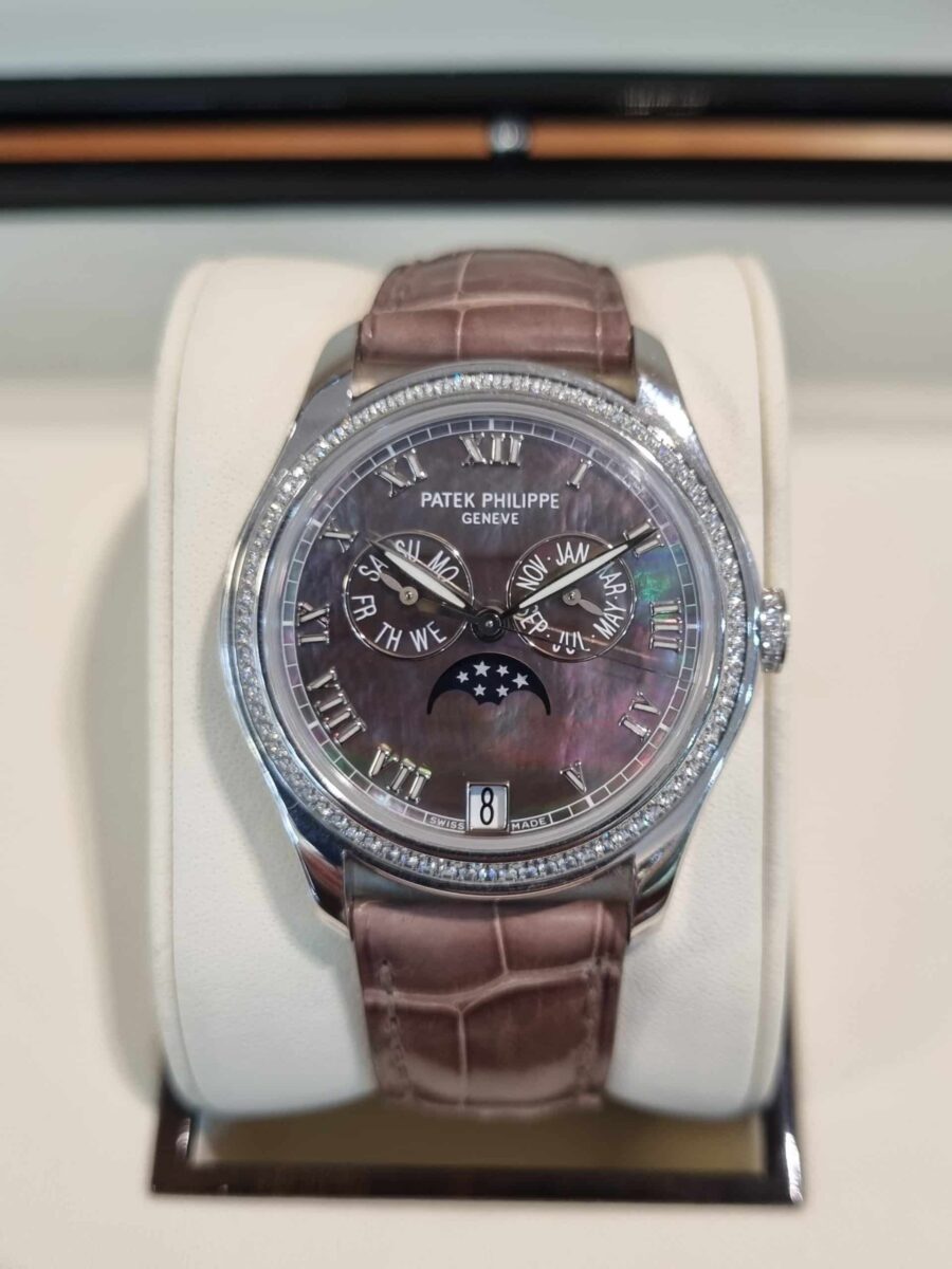 Patek Philippe Diamonds Annual Calendar MOP Dial 37mm Moon Phase | Gothelf A. Watches