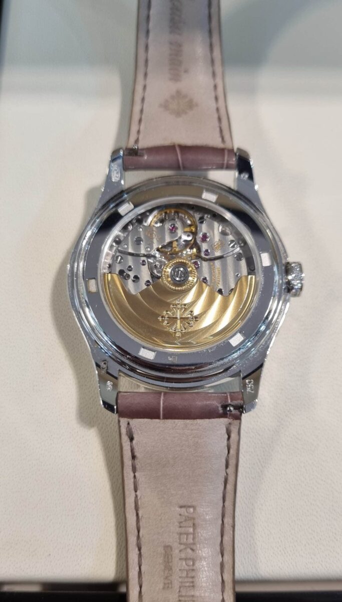 Patek Philippe Diamonds Annual Calendar MOP Dial 37mm Moon Phase | Gothelf A. Watches — 6