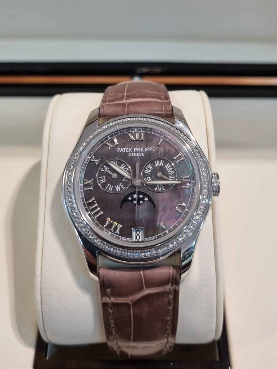 Patek Philippe Diamonds Annual Calendar MOP Dial 37mm Moon Phase | Gothelf A. Watches — 2