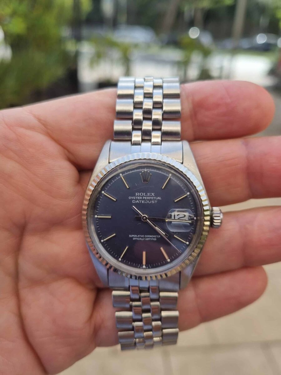 Rolex Datejust Vintage 36mm Blue dial | Gothelf A. Watches — 8