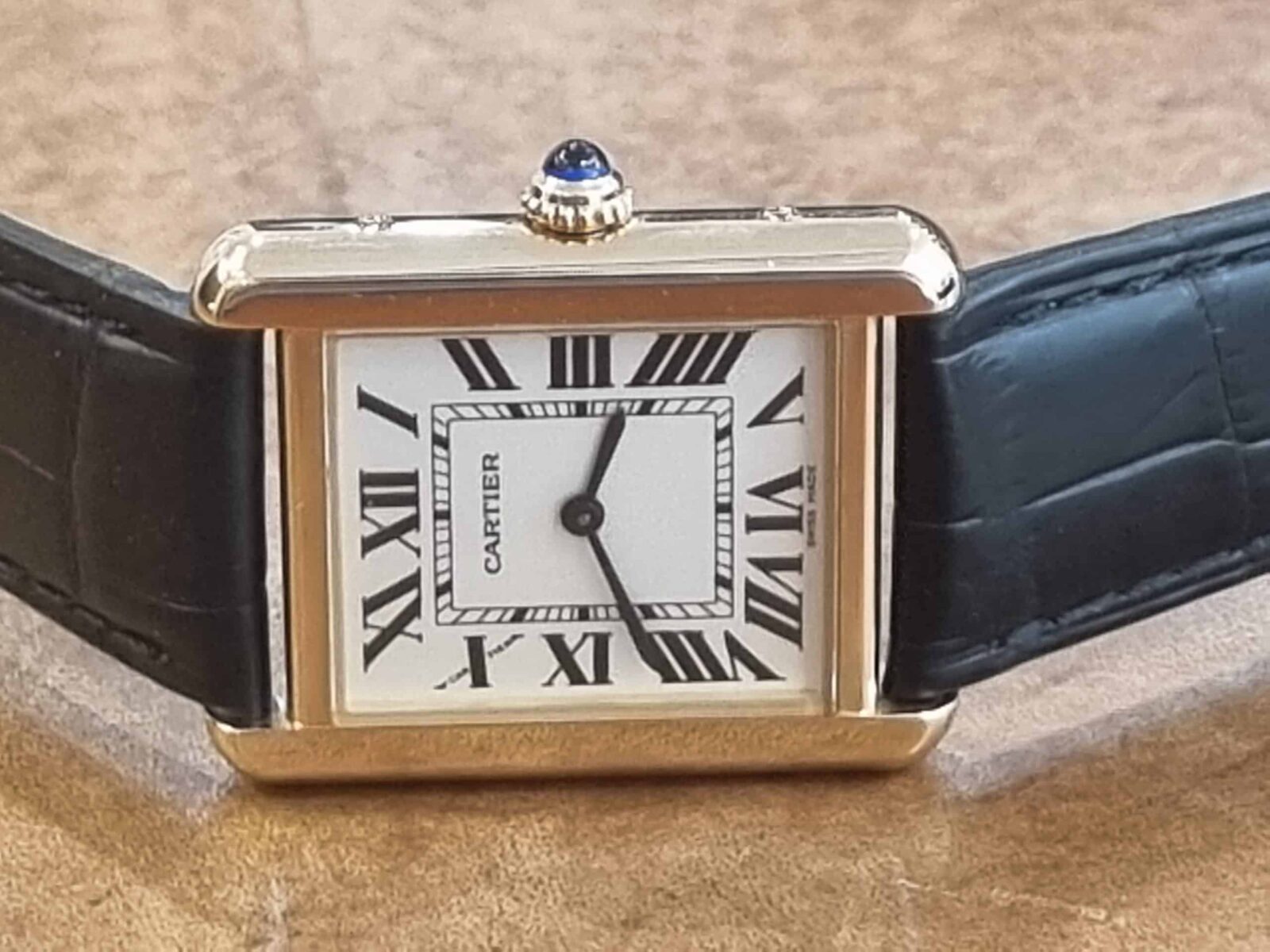 CARTIER TANK LADIES SOLO YELLOW GOLD REF.2743 | Gothelf A. Watches — 2