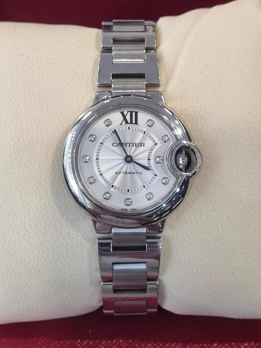Cartier Ballon Bleu Ladies 33mm Automatic Diamonds Dial | Gothelf A. Watches