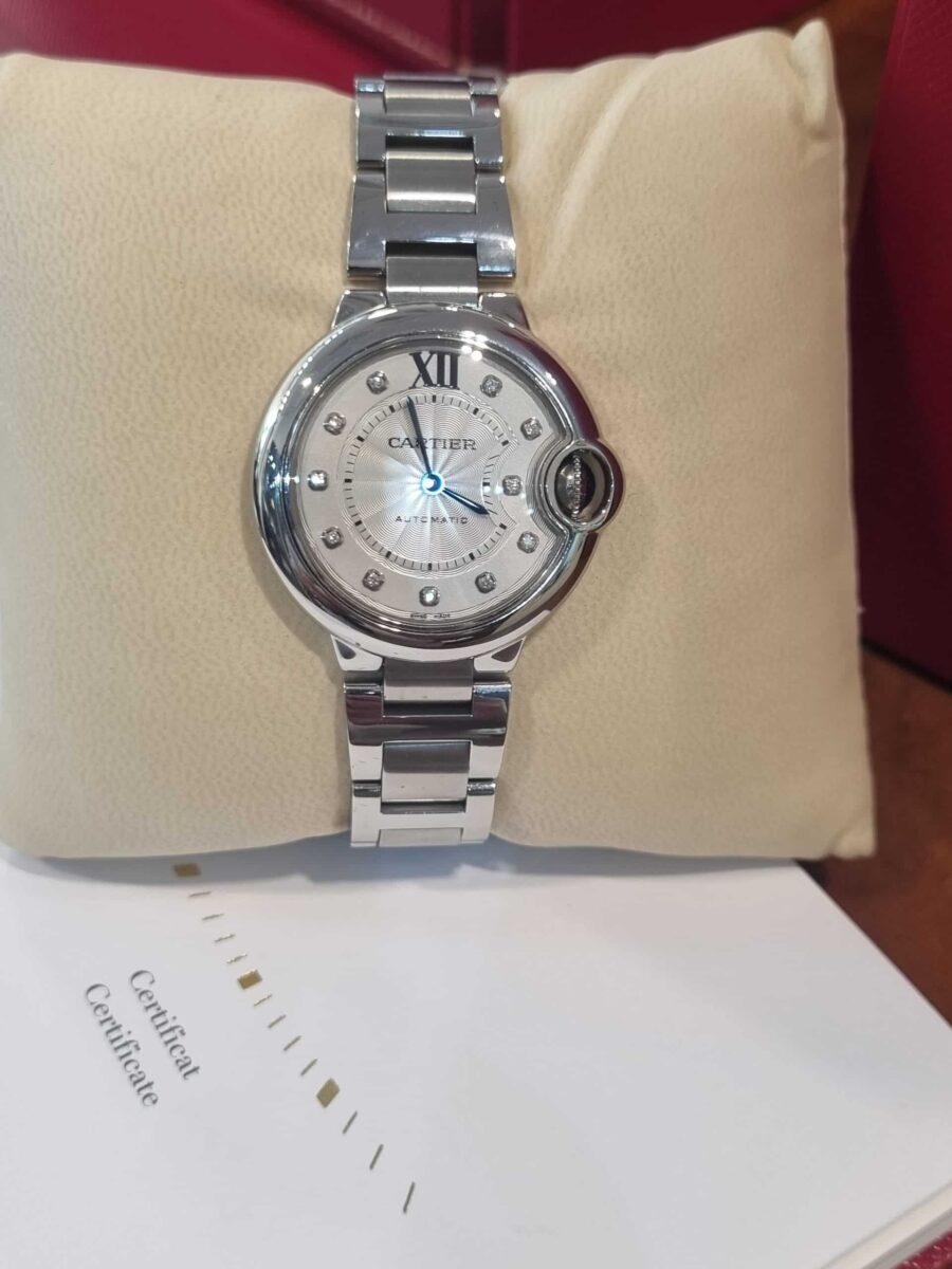 Cartier Ballon Bleu Ladies 33mm Automatic Diamonds Dial | Gothelf A. Watches — 2