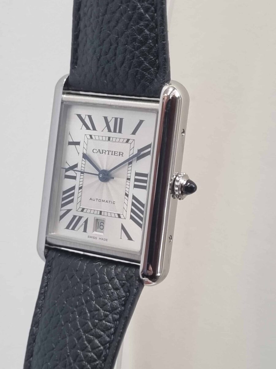 Cartier Tank Must Extra Large Automatic Steel on Leather Pre-owned ref.W5200027 | Gothelf A. Watches — 3