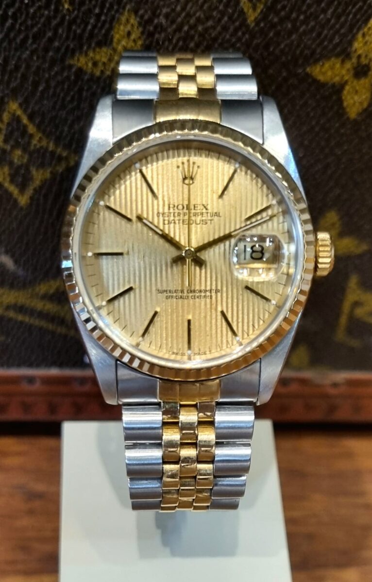Rolex Datejust “Tapestry” Dial 36mm Steel and 18k Yellow Gold Jubilee Bracelet | Gothelf A. Watches