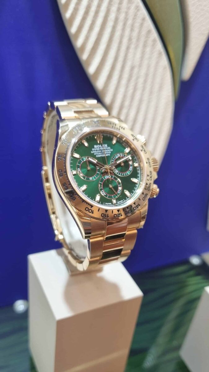 Rolex Daytona Cosmograph 18K Yellow Gold John Mayer Green Dial | Gothelf A. Watches — 5