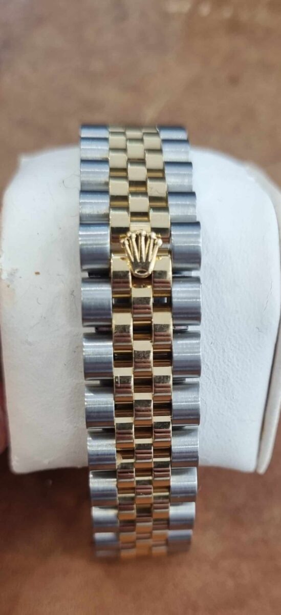 Rolex Datejust 31mm Steel and Yellow Gold Floral Dial Jubilee Bracelet | Gothelf A. Watches — 7