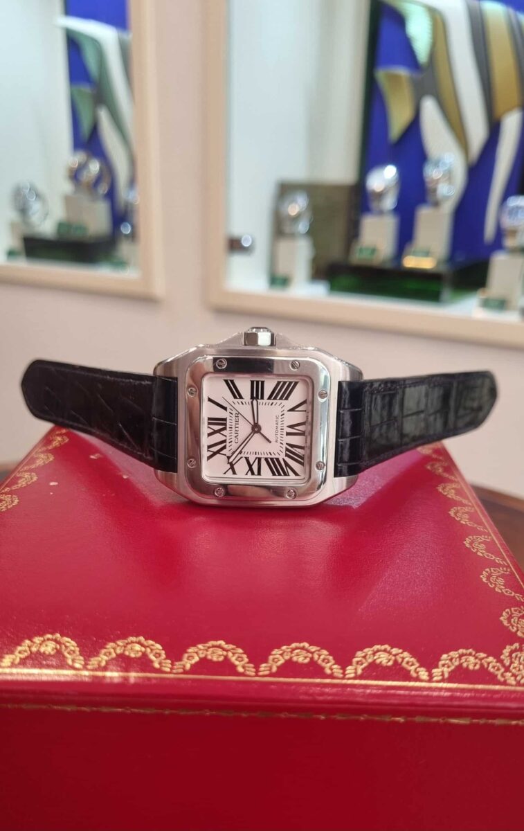 Cartier Santos 100 XL Automatic Steel | Gothelf A. Watches — 3