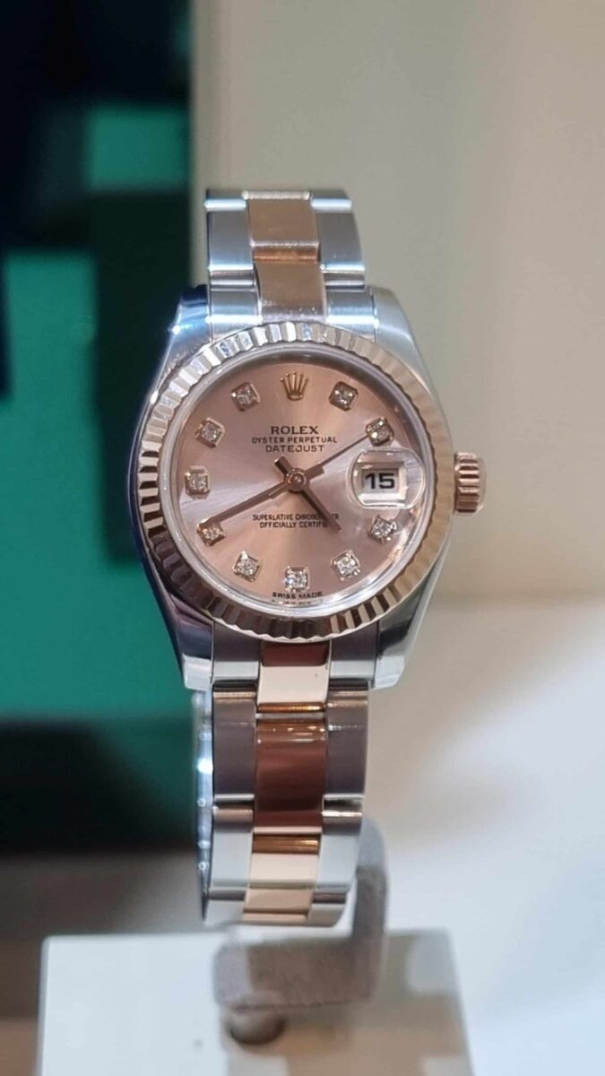 Rolex Datejust 26mm Steel and Rose gold Pink Diamonds Dial | Gothelf A. Watches — 3