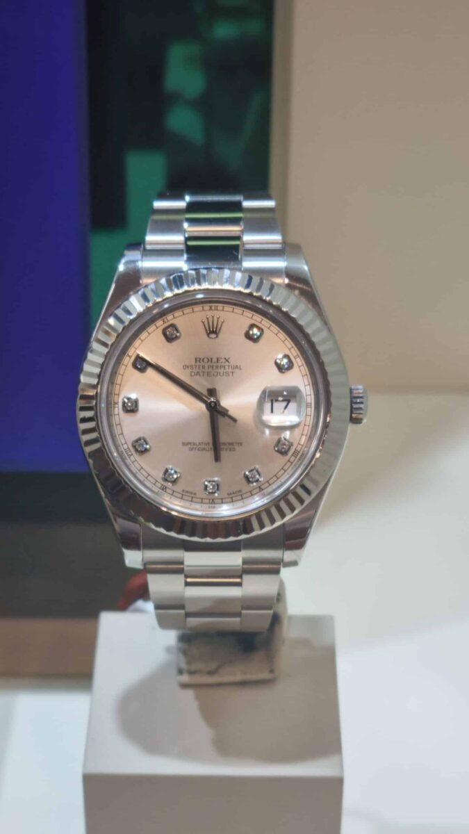 Rolex Datejust 2 ref.116334 Steel Oyster Diamonds Dial 41mm | Gothelf A. Watches