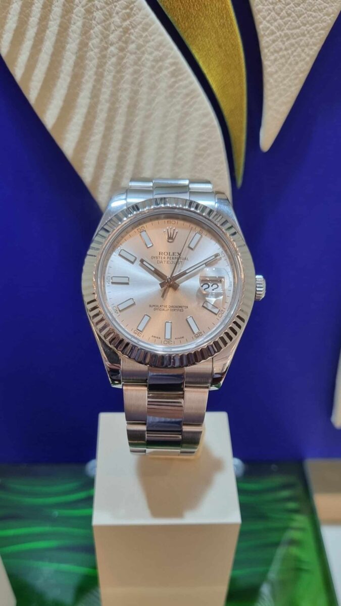Rolex Datejust 2 41mm Steel & 18K White Gold Bezel Silver Dial | Gothelf A. Watches — 2