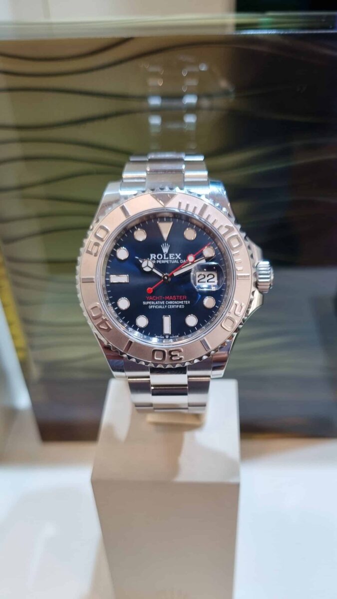 Rolex Yacht Master 40mm Platinum & Blue Dial | Gothelf A. Watches