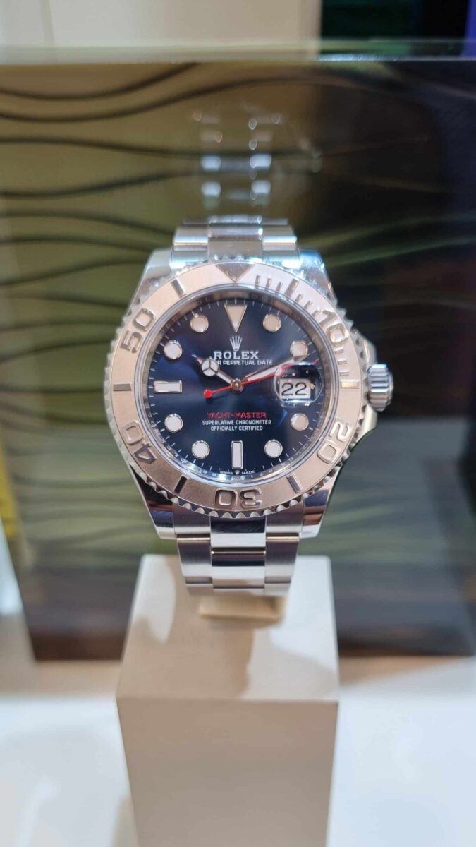 Rolex Yacht Master 40mm Platinum & Blue Dial | Gothelf A. Watches — 2