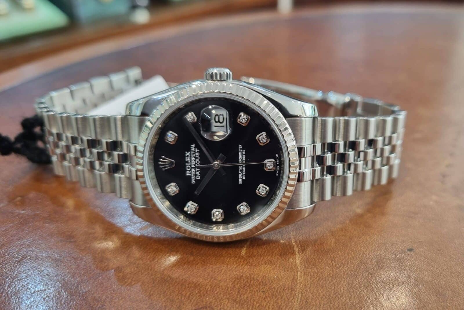 Rolex Datejust 36mm Black Diamonds Dial | Gothelf A. Watches — 6