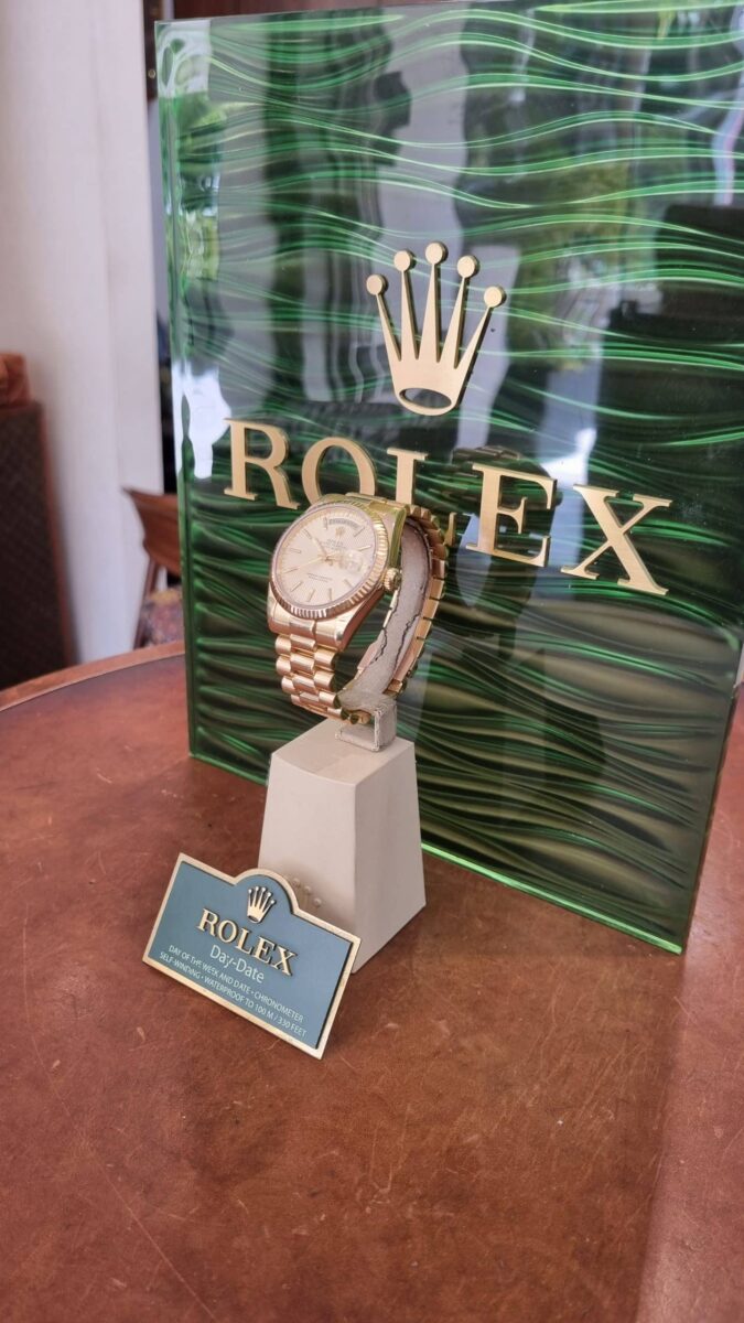Rolex Day-Date President 36mm Yellow Gold Tapestry dial | Gothelf A. Watches — 7