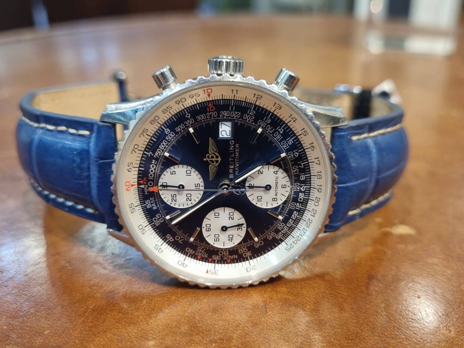 Breitling Old Navitimer Chronograph Automatic Blue Dial ref.13022 | Gothelf A. Watches — 5