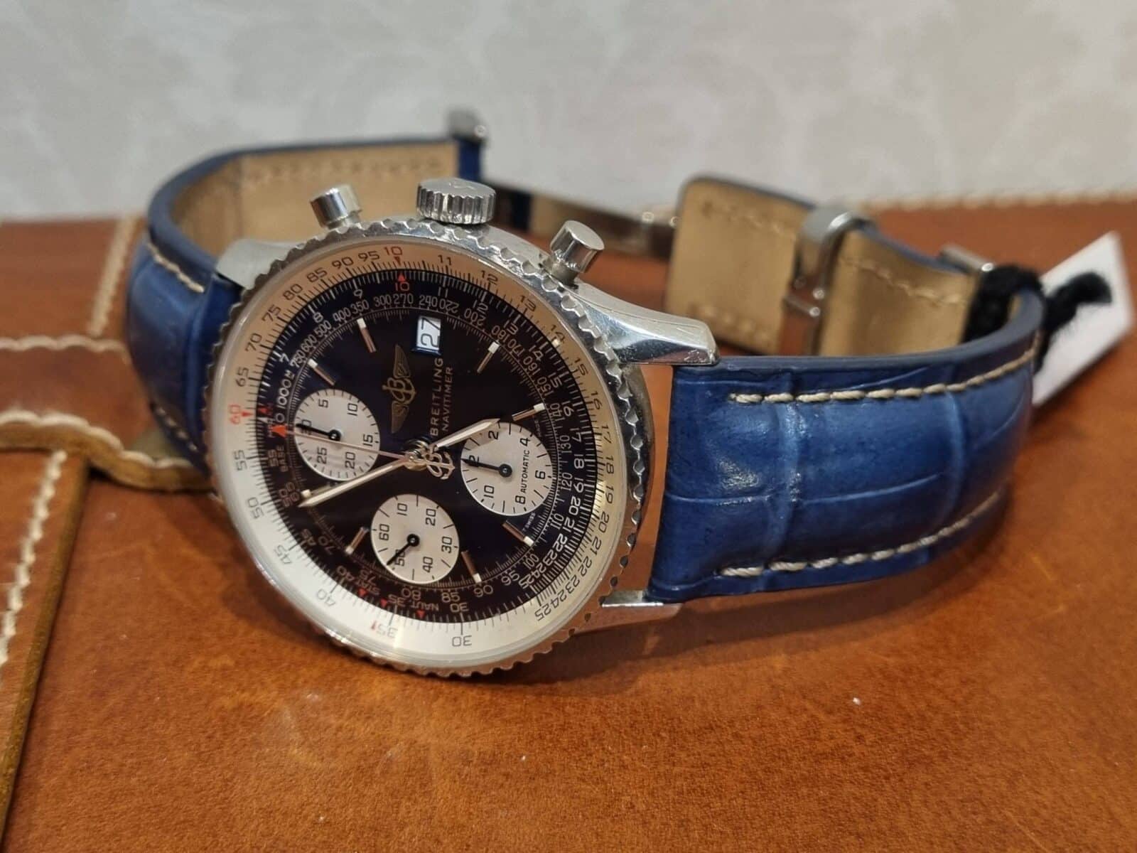 Breitling Old Navitimer Chronograph Automatic Blue Dial ref.13022 | Gothelf A. Watches — 4