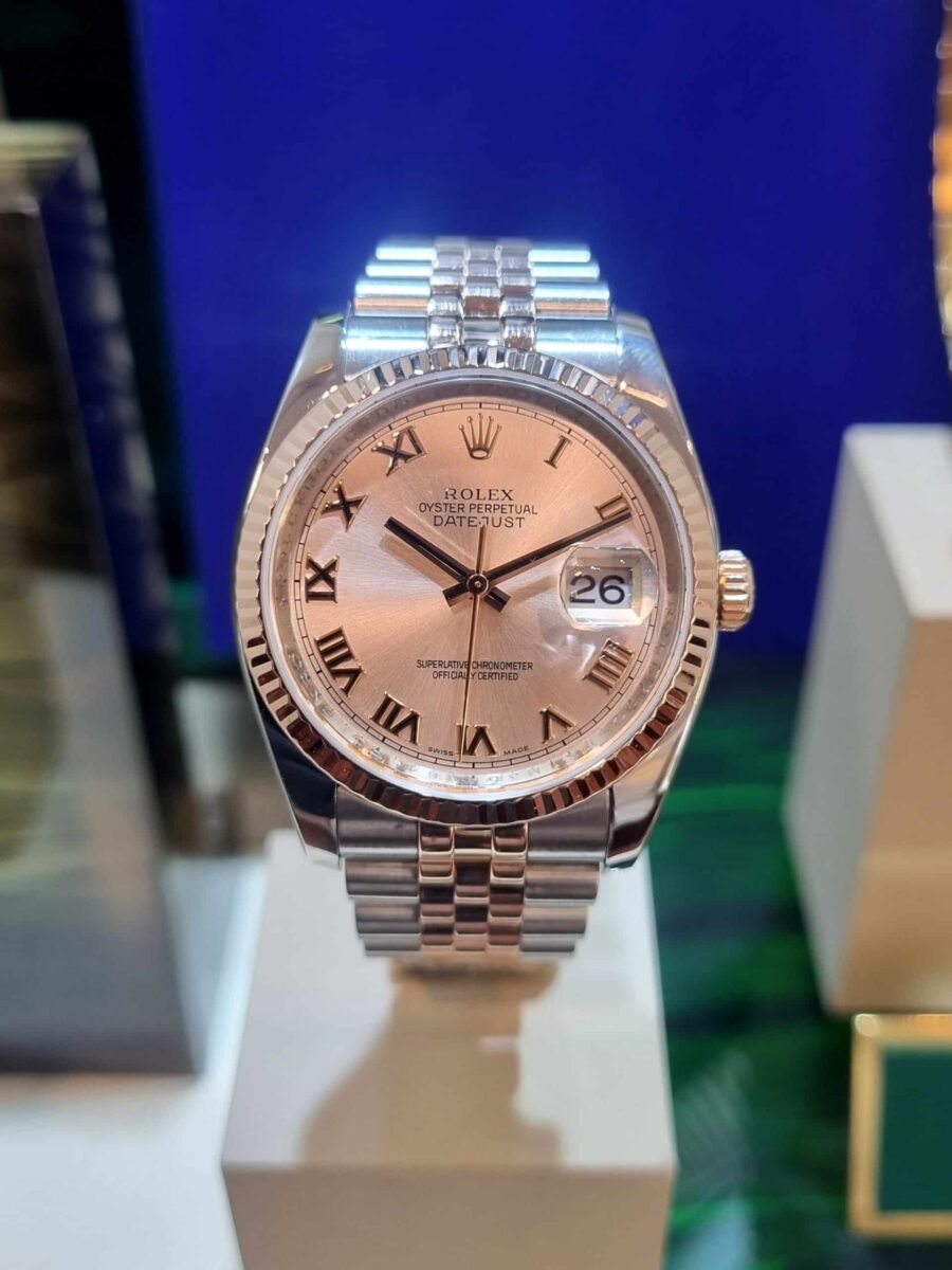 Rolex Datejust 36mm Steel & Rose Gold Pink Dial ref.116231 | Gothelf A. Watches — 2