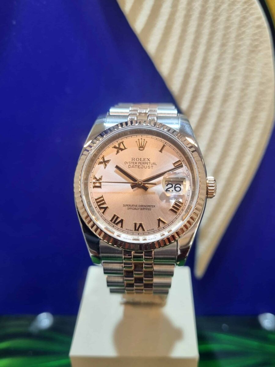 Rolex Datejust 36mm Steel & Rose Gold Pink Dial ref.116231 | Gothelf A. Watches — 3
