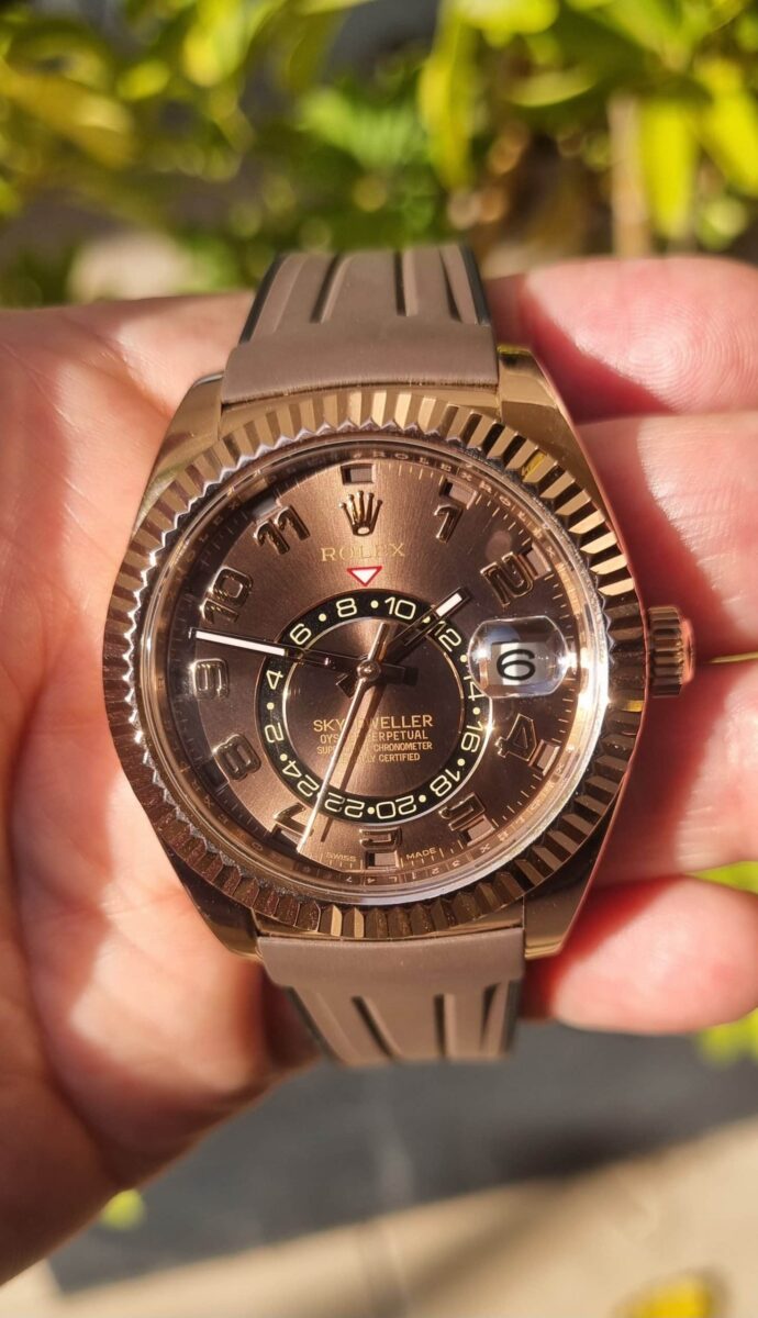 Rolex Sky-Dweller Rose Gold Chocolate Dial ref.326135 | Gothelf A. Watches — 2