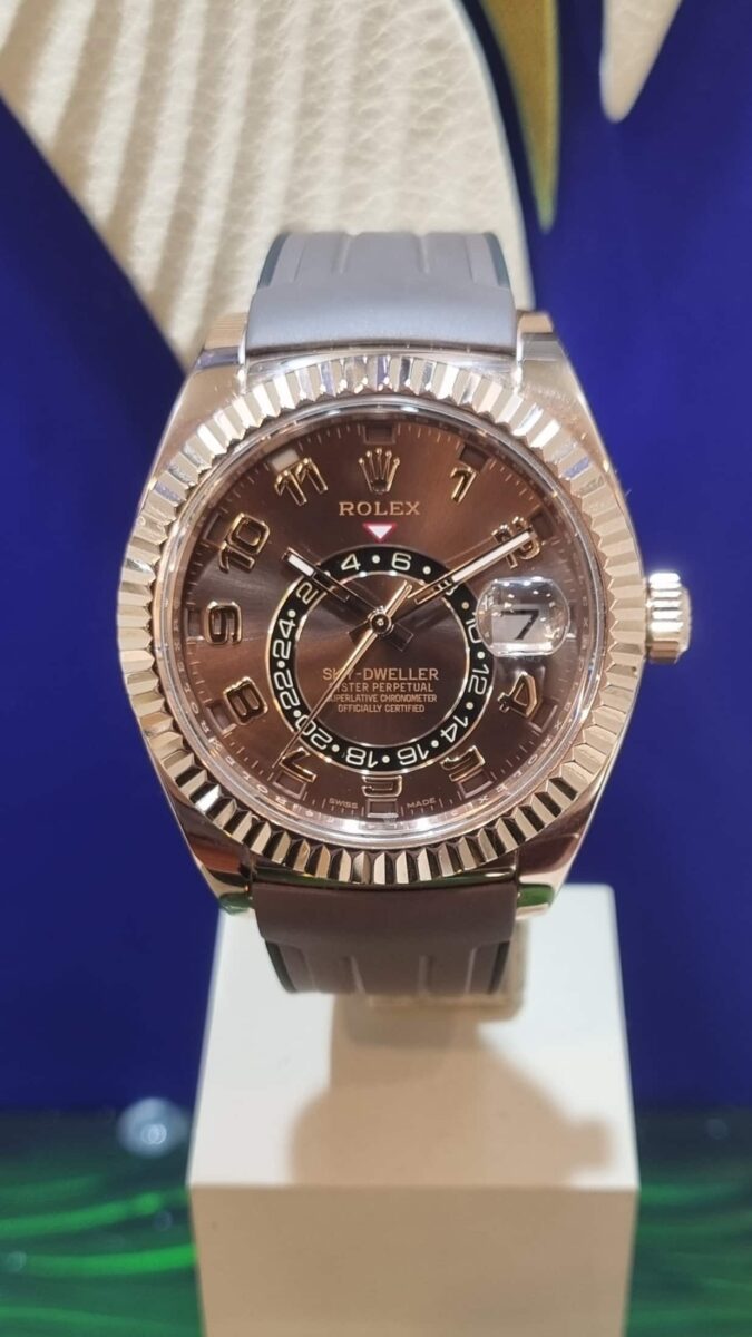 Rolex Sky-Dweller Rose Gold Chocolate Dial ref.326135 | Gothelf A. Watches