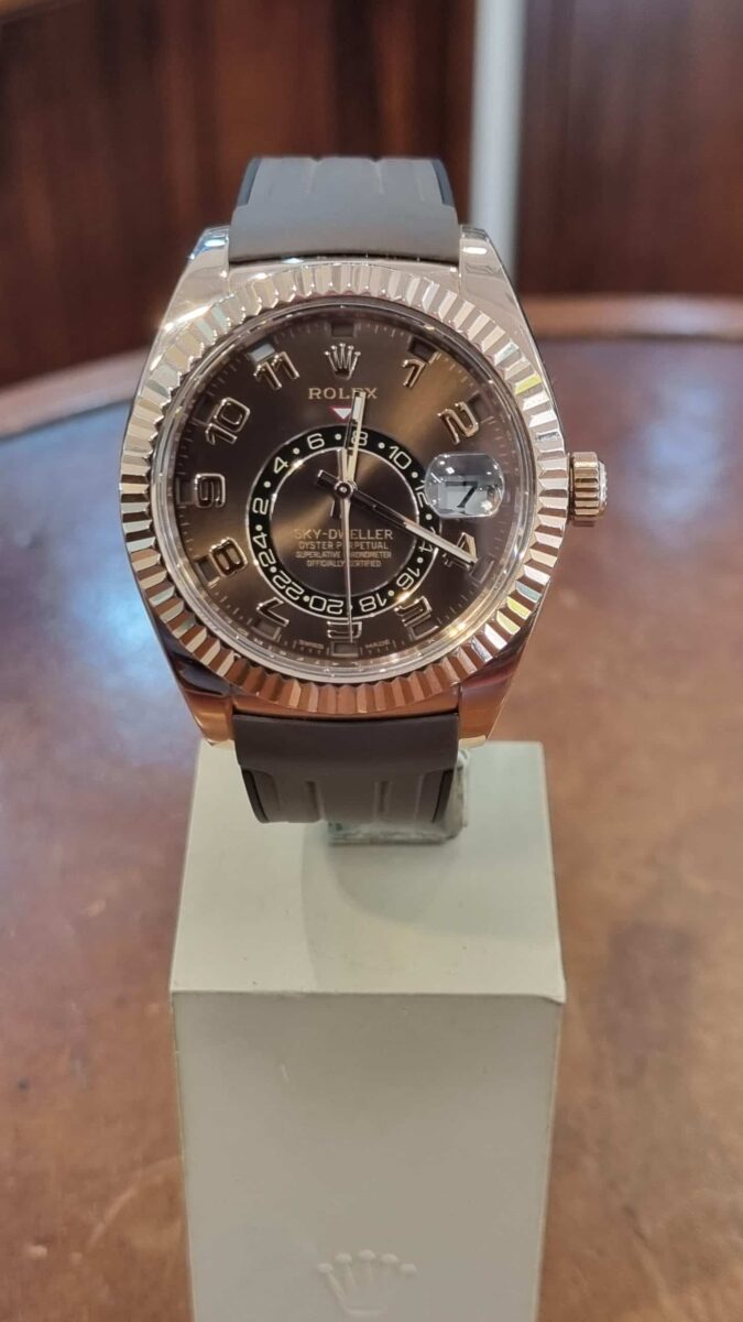 Rolex Sky-Dweller Rose Gold Chocolate Dial ref.326135 | Gothelf A. Watches — 5