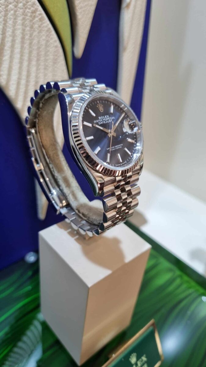 Rolex Datejust 36mm Oyster Steel & 18k White Gold Blue Dial ref.126234 | Gothelf A. Watches — 4